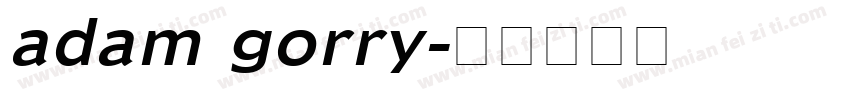 adam gorry字体转换
